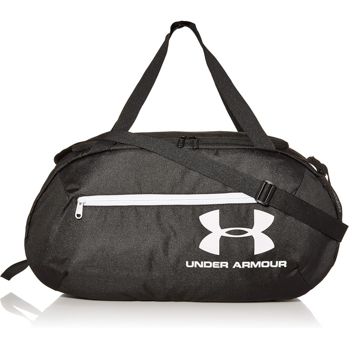Спортивна сумка Under Armour UA Roland Duffle MD для чоловіків, універсальна та міцна, зручні відділення, чорна/біла, One Size