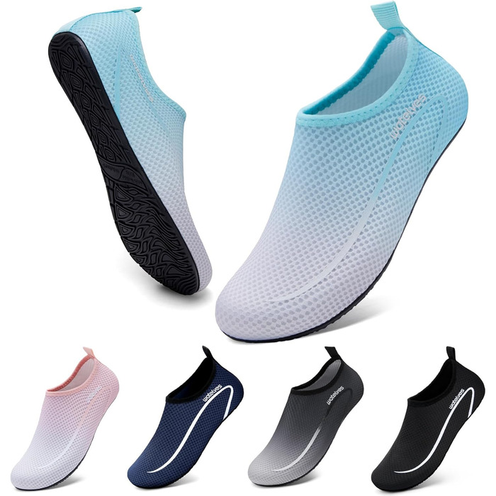 Водні черевики для плавання та відпочинку на пляжі WateLves: чоловічі та жіночі, швидко сохнуть, дихаючі, унісекс, розміри 34-47 EU, кольори: світло-зелений, блакитно-сірий