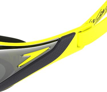 Окуляри для плавання Speedo Fastskin Pure Focus | Змагальні окуляри | Антизапітніння | Водонепроникні, Жовтий/Кобальт/Смарагдовий, Універсальний розмір
