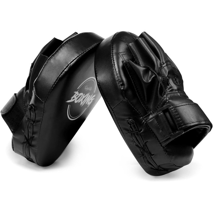 Боксерські рукавички-накладки Valleycomfy Pratzen для чоловіків. Захист рук для боксу, кікбоксингу, муай-тай, карате, тхеквондо. Білий (Чорний).