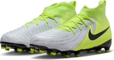 Дитячі футбольні бутси Nike Phantom Luna 2 Academy Mg для дітей та підлітків, 38 EU, металевий срібло, чорний, Volt