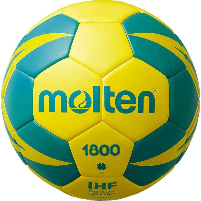 М'яч для гандболу Molten H2X1800-YG, жовто-зелений, розмір 2, гелевий