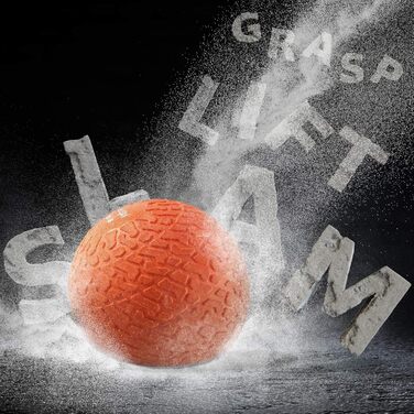 М'яч для ударів Yes4All Medizinball Slam Ball - 4.5-18 кг, чорний, синій, блакитний, помаранчевий, блискучий для силових тренувань та фітнесу