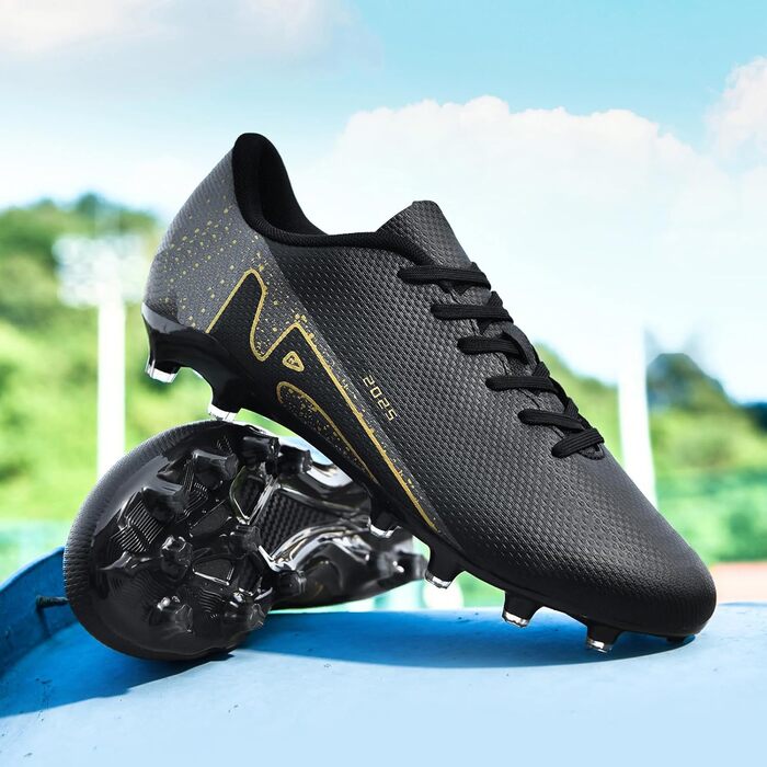 Футбольні бутси KUUK для штучного газону та залу, чоловічі та дитячі. Тренувальні бутси для гри в залі та на вулиці. Білі та чорні моделі (46 EU, 2286 Ag)