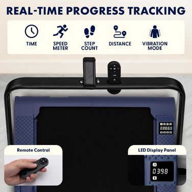 Бігова доріжка Squatz 2-in-1 Walking Pad для ходьби та бігу, синя