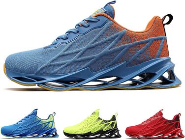 Кросівки для бігу та вулиці Frysen: дихаючі, для чоловіків та жінок, розміри 38-46 EU, білі (39 EU, синьо-помаранчеві)