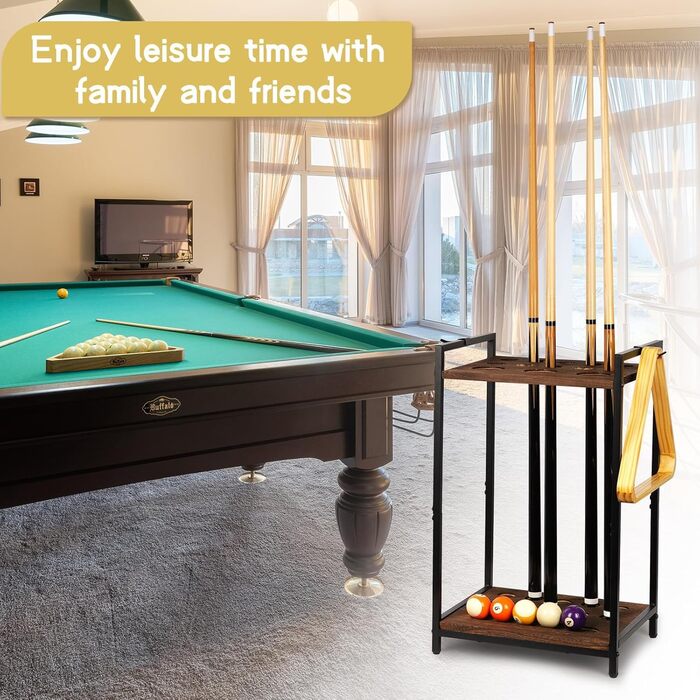 Стійка для київ (10 київ) - органайзер для більярдних київ, чорний, з підсвічуванням