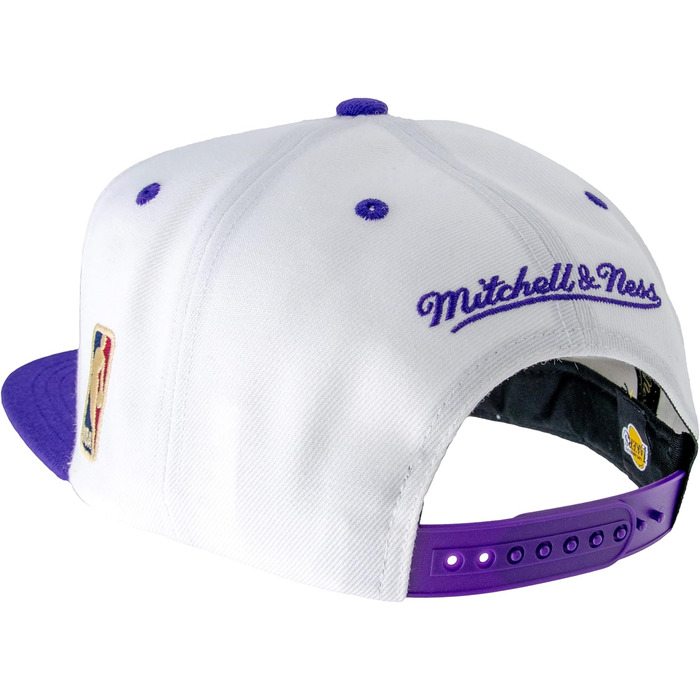Кепка Mitchell & Ness NBA Lakers Snapback універсального розміру (біло-фіолетова)