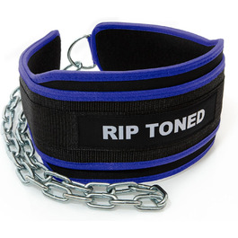 Пояс для підтягувань Rip Toned з 81 см ланцюгом, для пауерліфтингу, бодібілдингу та кросфіту, посилений, гарантія