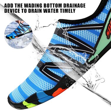 Водні черевики для жінок та чоловіків Tolaler: товсті, неслизькі, швидковисихаючі, міцні та довговічні для пляжу, подорожей, плавання (36 EU, A 01)