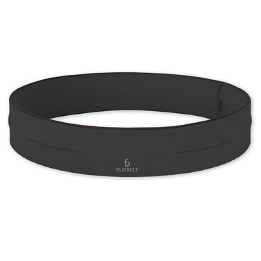 FlipBelt Klassischer Laufgürtel: Пояс для бігу, поясна сумка для жінок та чоловіків, без натирань, для телефону, вологовідвідний, L Carbon