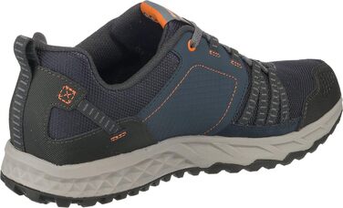 Чоловічі кросівки Skechers Escape Plan Navy Leather Mesh Orange Trim, 48.5 EU