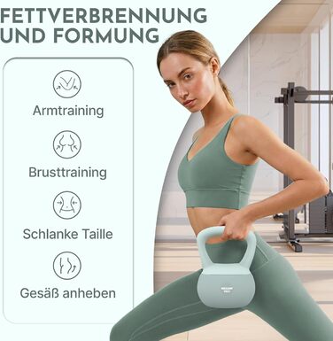 NEOLYMP Soft Kettlebell: м'яка гантеля для фітнесу з регулюванням ваги 2-12 кг, Sky-blue (8 кг)