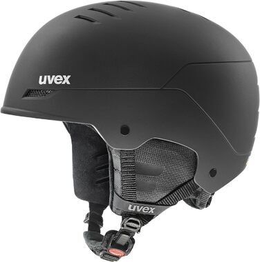 Шолом для лиж і сноуборду uvex Wanted, регульований, з вентиляцією, для жінок і чоловіків, чорний матовий, 54-58 см