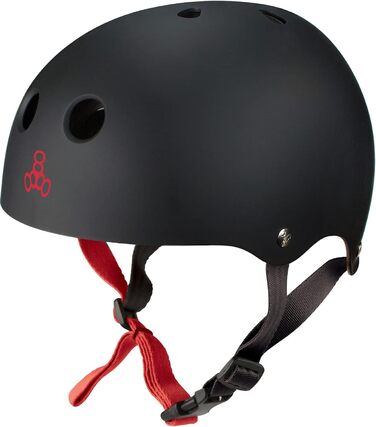 Шолом для вейкбордингу та водних лиж Triple Eight Sweatsaver Halo, чоловічий, чорний, розмір M, водний захисний шолом із гумовим покриттям