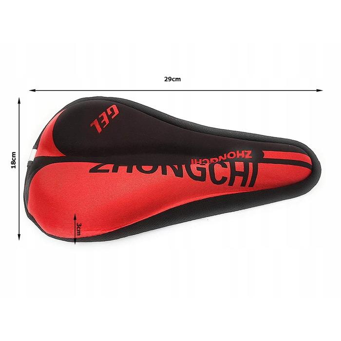 Гелевий наклад на сідло Verk Group, великий (180 мм)