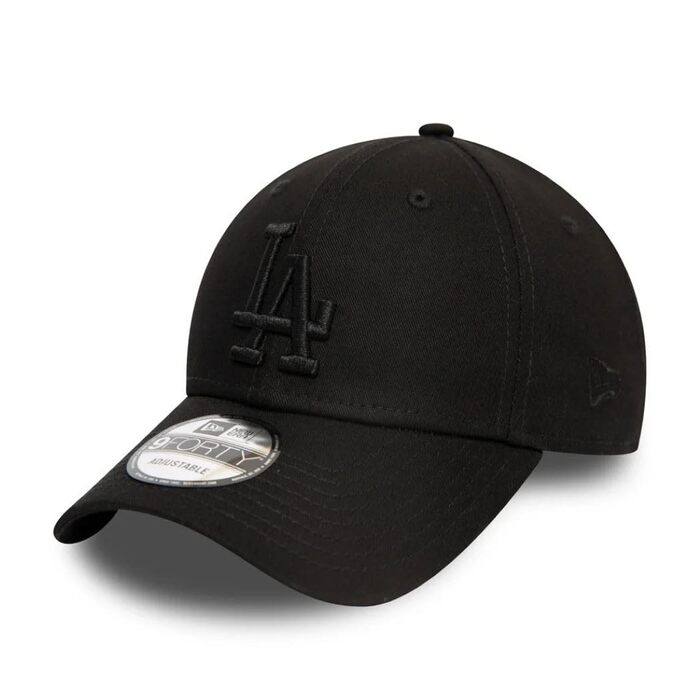 Кепка New Era Los Angeles Dodgers 9FORTY Adjustable Cap League Essential — чорна, регульований розмір