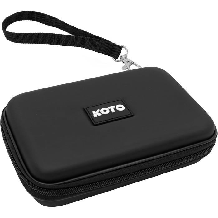 Дартс-кейс KOTO Dartwallet Eva Medium чорний, чохол для дротиків з блискавкою, логотип, футляр для дартсу