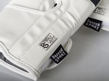 Боксерські рукавички Paffen Sport FIT з дихаючою сіткою на долоні для тренувань з боксу, кікбоксингу, муай-тай, K1 та інших єдиноборств, білі, 12oz