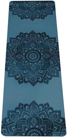 Килимок для йоги Yoga Design Lab Infinity 5мм, екологічний, антиковзкий, з ременем для перенесення, мандала бірюзовий