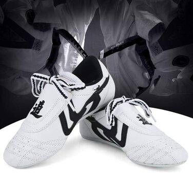 Взуття для Таеквондо Keenso: дихаючі шкіряні кросівки з гуми для бойових мистецтв, легкі, розмір 31 EU