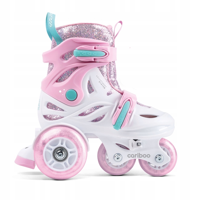 Набір дитячих роликів Cariboo Ballerina S (31–35) + рожевий захист