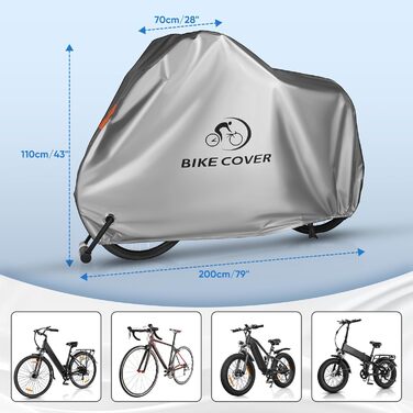 Чохол для велосипеда VARUN, водонепроникний, з щільного оксфорду 300D, анти-крадіжка, вітростійкий, для захисту велосипеда