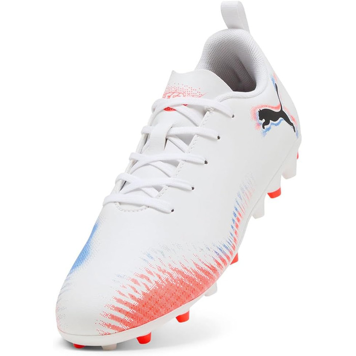 Дитячі футбольні бутси PUMA Future 8 Play Mg Jr - біло-червоні, розмір 34.5 EU