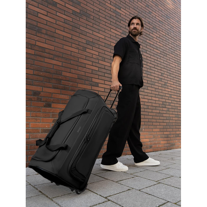 Велика дорожня сумка на колесах XXL 91 см, 128 л для чоловіків і жінок, Duffle Essentials