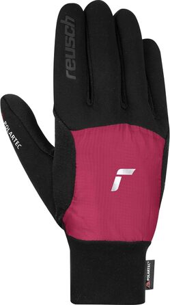 Унісекс мультиспортивні рукавички Reusch Garhwal Hybrid Touch-TEC для сенсорних екранів, чорні-рожеві, для жінок і чоловіків, для занять спортом та активного відпочинку
