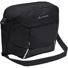 Месенджер-сумка VAUDE Cycle Messenger L для велосипеда, 20 л, чорна, з дощовиком, універсальний розмір