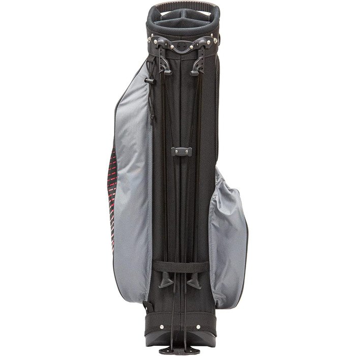 Сумка для гольфу Longridge Super Lite з 8 відділеннями, чорно-червона