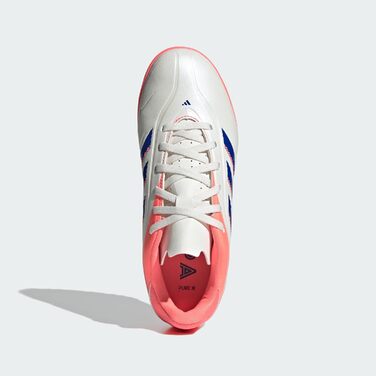 Дитячі футбольні бутси Adidas Copa Pure III Club Turf для дітей (31 EU, білий, синій, корал)