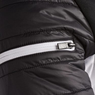 Чоловіча лижна куртка Black Crevice для гірськолижного туризму. Тепла зимова куртка з нейлону, PES та спандексу. Вітро- та водонепроникна, з великою свободою рухів. Чорно-біла.