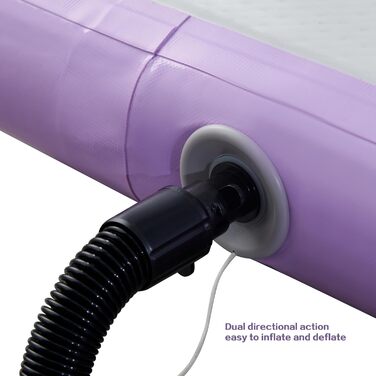 Надувна гімнастична мата LSLIFE для дому: 3м, 4м, 5м, 6м, товщина 10см, з електричним насосом. Підходить для гімнастики, йоги, акробатики, тренувань дітей.