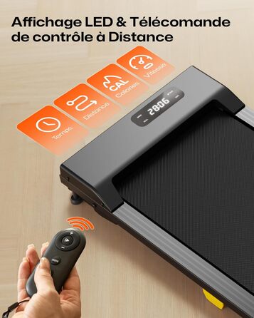SYSURO Бігова доріжка, нахильний, 9% Walking Pad, складний, з 6-точковою амортизацією, компактний та тихий