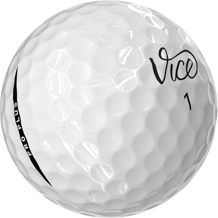 Гольф-м'ячі Vice Pro Plus 2024, білий колір, преміум-якість