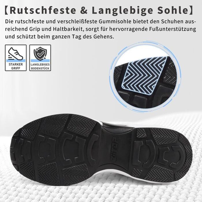 Жіночі кросівки для бігу та ходьби: дихаючі, з амортизацією, антиковзаючі, для залу та вулиці, білі, 37 EU