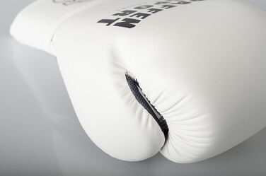 Боксерські рукавички Paffen Sport FIT з дихаючою сіткою на долоні для тренувань з боксу, кікбоксингу, муай-тай, K1 та інших єдиноборств, білі, 12oz