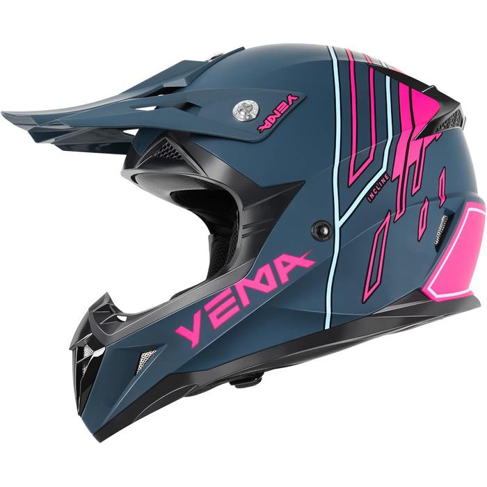 Мотокросовий шолом Yema YM-915 для ендуро, MTB, BMX, квадроциклів, повнолицевий, сертифікат ECE, для дорослих, чоловіків та жінок