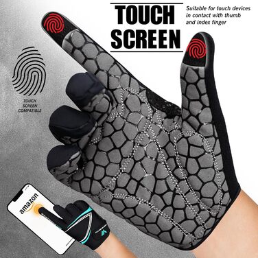 Велосипедні рукавички WESTWOOD FOX з посиленням, антиковзні, для сенсорного екрану, амортизуючі, для гірського велосипеда, шосе, перегонів, їзди та спорту, для чоловіків та жінок, розмір L, блакитний