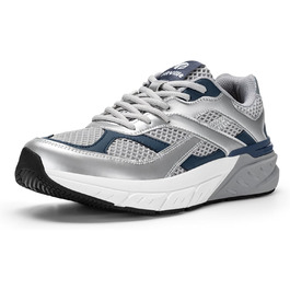 Кросівки для бігу FitVille Neo V6 X-Wide (43 EU) срібно-блакитні: комфортні, дихаючі, для вулиці та фітнесу