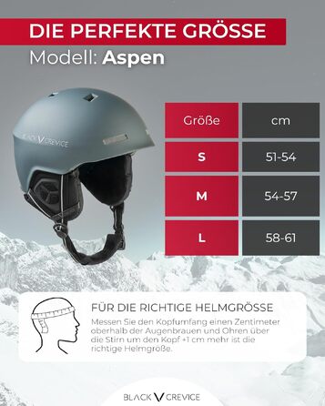 Шолом для гірських лиж та сноуборду Black Crevice Aspen, розмір L (58-61 см), Gun Metal — легкий Inmould з системою регулювання RFS