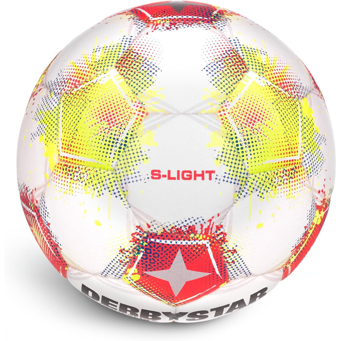 М'яч футбольний Derbystar Bundesliga Club S-Light 4 білий, червоний, жовтий – офіційний м'яч Бундесліги