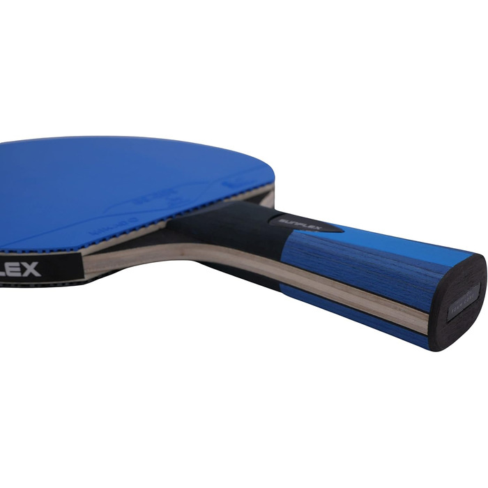 Професійна ракетка для настільного тенісу Sunflex Color COMP B45, ITTF, синя накладка, увігнута ручка
