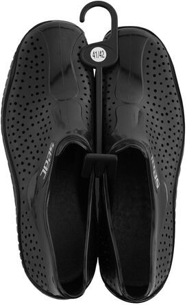 Seac SoftGummischuhe: унісекс, для плавання, пляжу, басейну та відпочинку (45/46 EU, чорний)