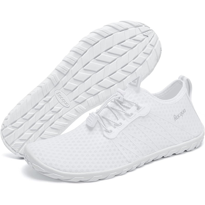 Водні черевики Raqua для плавання та відпочинку на пляжі (Унісекс, 42 EU, Hd137 White)