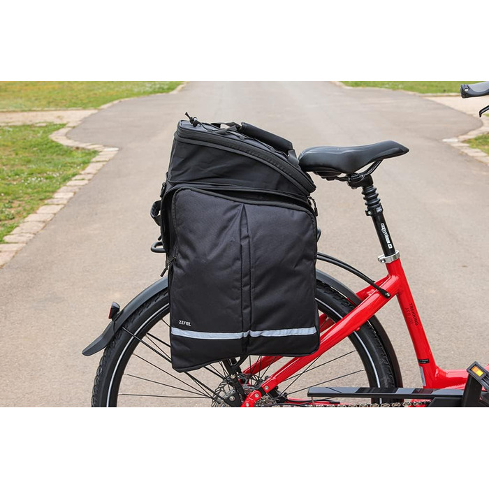 Сумка на багажник для велосипеда ZEFAL Z Traveler ZF 7049 B, водонепроникна, чорна