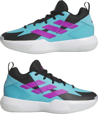 Кросівки баскетбольні adidas Cross 'Em Up Select Unisex, 40 EU, Lucid Cyan/Core Black/Purple Burst