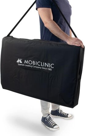 Складаний масажний стіл Mobiclinic® CA-01 Light: алюміній, екошкіра, регулювання висоти, 186x60 см